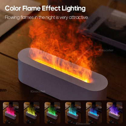 Kinscoter Oil Aroma Flame Diffuser, color flame effect lighting