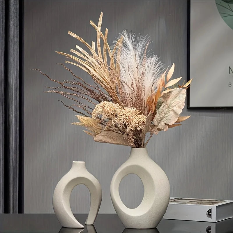 2 Modern Ceramic Vases