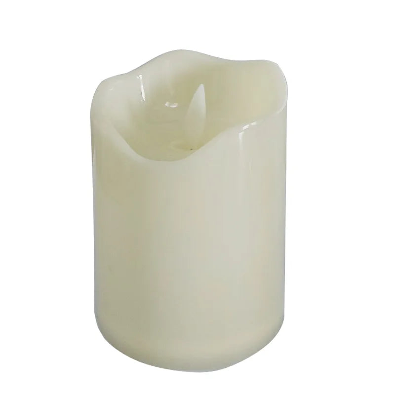 12.5cm LED Smokeless Candle, Beige