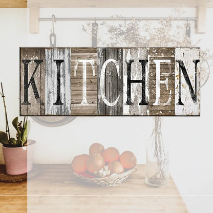 Rustic Wood Kitchen Sign