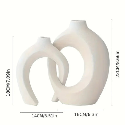 2 Modern Ceramic Vases