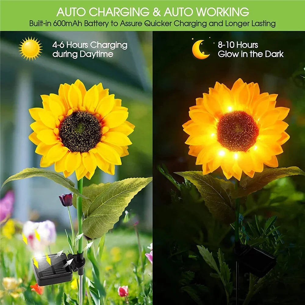 Sunflower Solar Lights