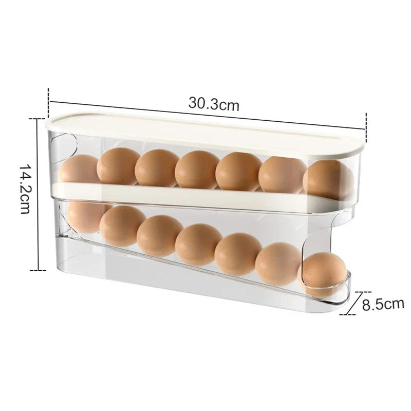 Automatic Scrolling Refrigerator Egg Storage Box