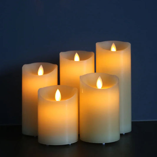 12.5cm LED Smokeless Candle, Yellow