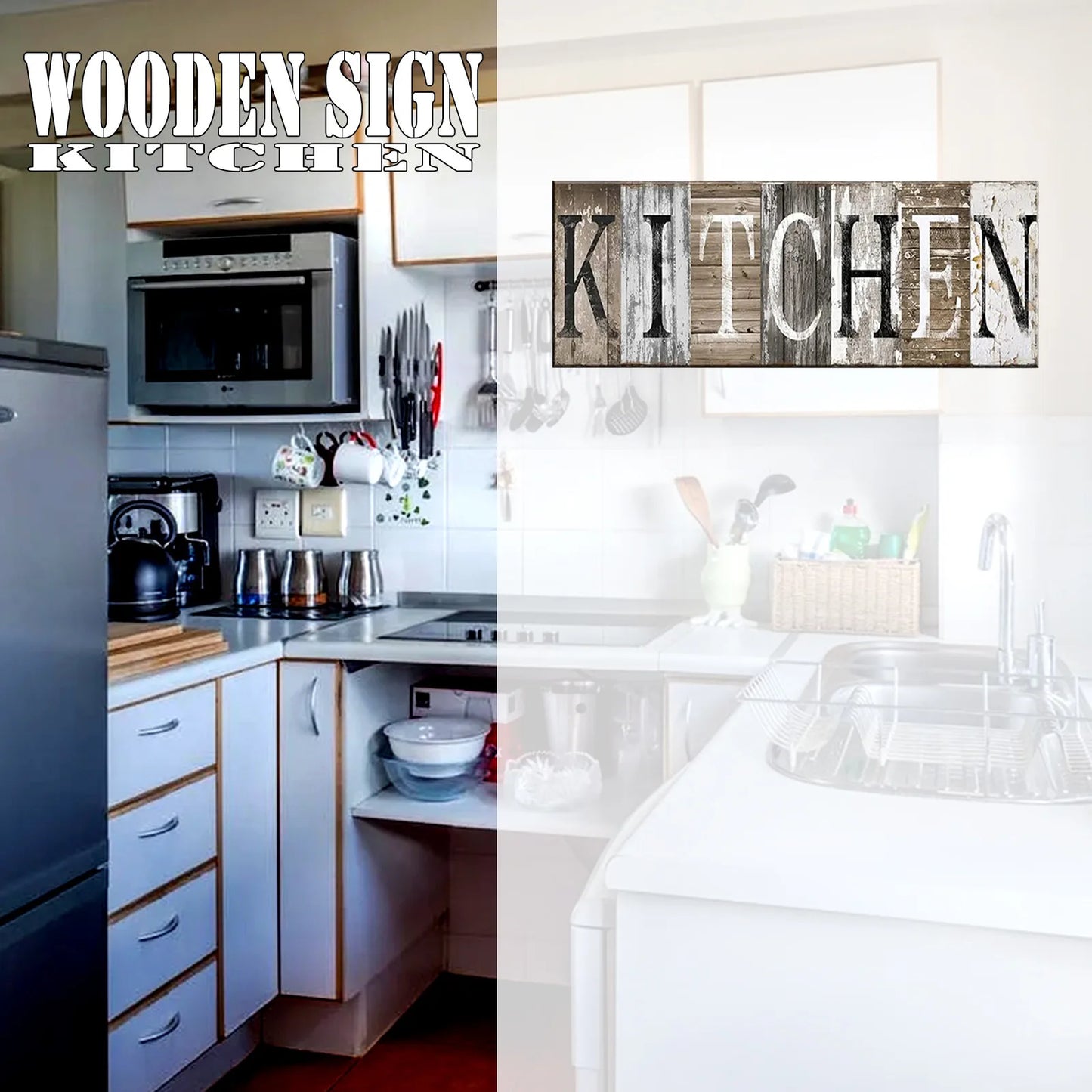 Rustic Wood Kitchen Sign