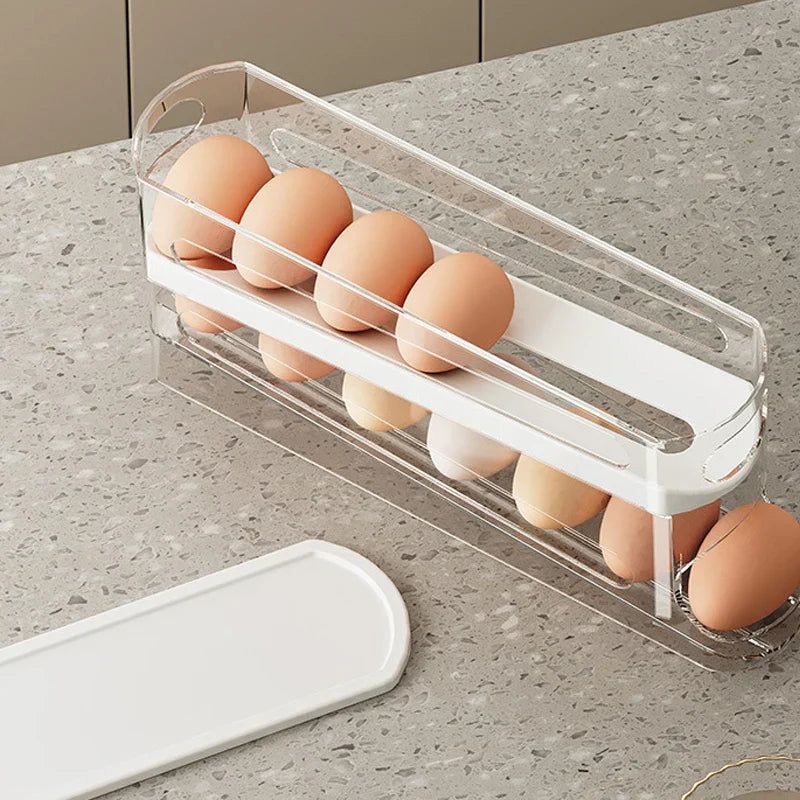 Automatic Scrolling Refrigerator Egg Storage Box