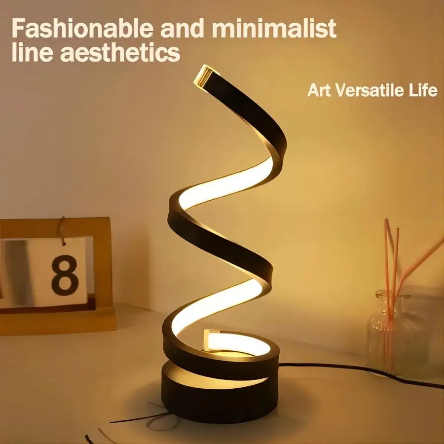 Modern Spiral LED Table Lamp