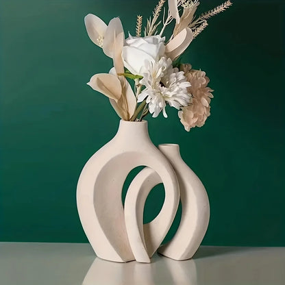 2 Modern Ceramic Vases