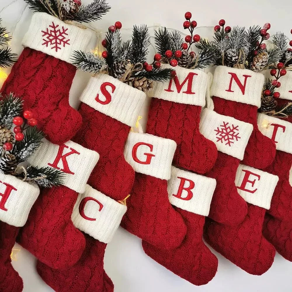 Christmas Letter Sock Decor