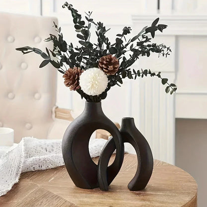 2 Modern Ceramic Vases