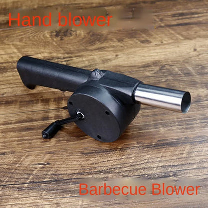 Portable Hand Crank BBQ Blower