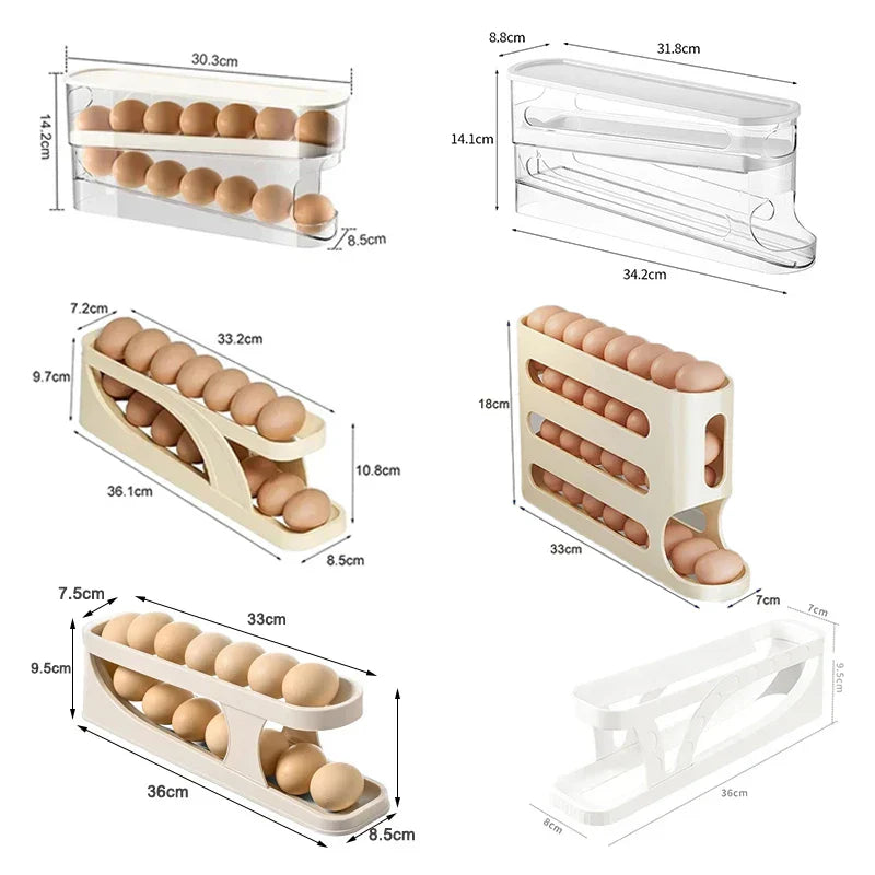 Automatic Scrolling Refrigerator Egg Storage Box