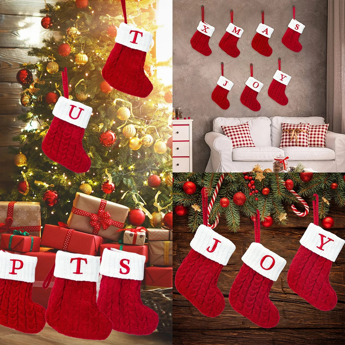 Christmas Letter Sock Decor