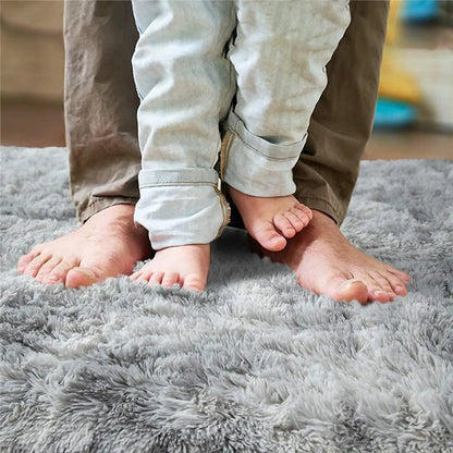 Bedroom Rug, Light Grey