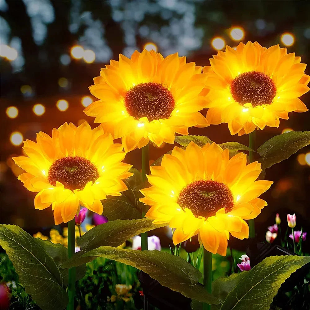 Sunflower Solar Lights