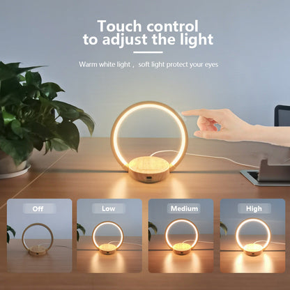 LED Desk Lamp Wireless Charger 